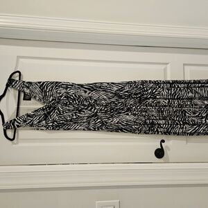 Black and White Patterned Dress